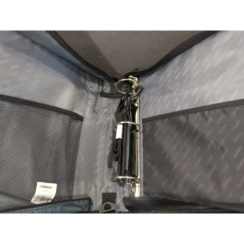Case-it The Universal Zipper Binder‎ - 2 Inch O-Rings Padded Pocket